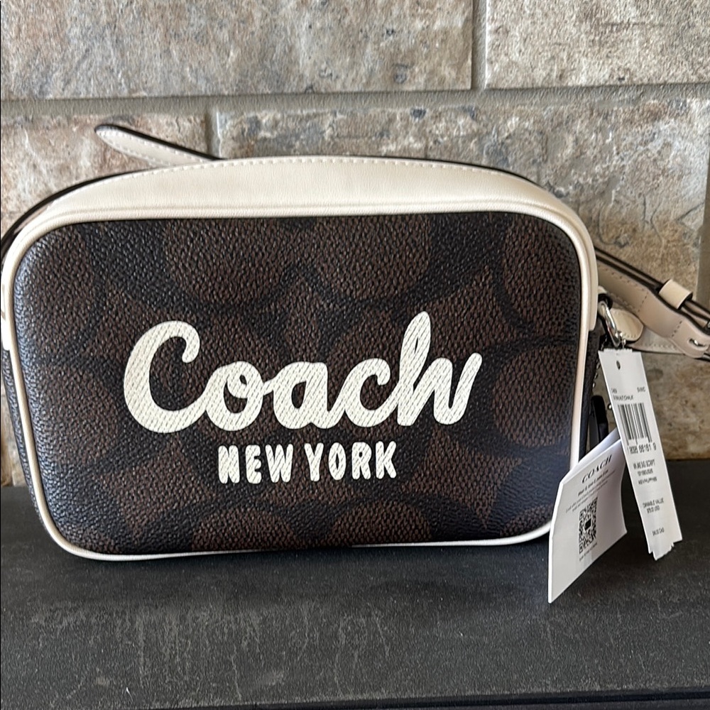 NWT Coach Signature Brown and Cream Bag